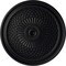 Ekena Millwork Trinity Ceiling Medallion (Fits Canopies up to 3"), Hand-Painted Steel Gray, 22"OD x 1 3/4"P CM22TNSGS - alternate 1